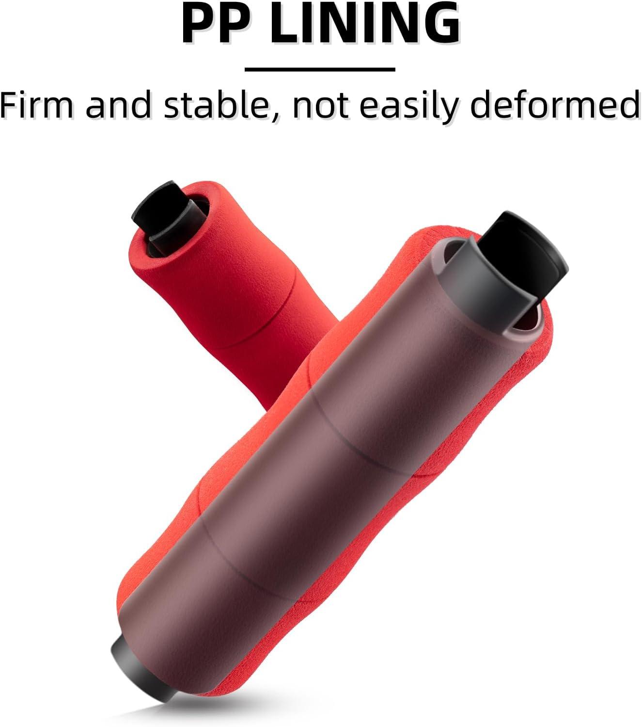 imageROCKBROS Mountain Bike Handlebar Grips Shock Absorption Comfortable Foam Soft NonSlip Double Locked on Bicycle Grips for BMX MTB Scooter EBikered