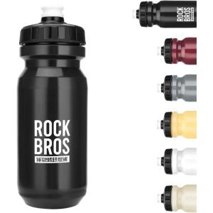 ROCKBROS Bike Water Bottle BPA-Free Squeeze Water Bottle 20 oz(Black)