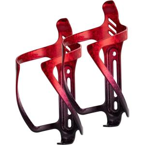 ROCKBROS Bike Water Bottle Holder Aluminum Alloy Bike Bottle Cage Lightweight Bike Cup Holder for Road Mountain Bikes(Textured red-2pack)