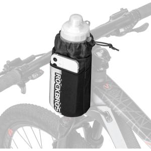 ROCKBROS Bike Water Bottle Holder Bag Bike Bag Handlebar Stem Bag Bicycle Cup Drink Holder Insulated Stem Bag Food Snack Bike Accessories Storage Pouch Bag for Mountain Road Bike