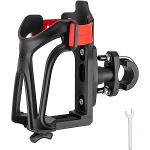 ROCKBROS Motorcycle Water Bottle Holder Bike Cup Holder – Bottle Size Adjustable for Handlebar & Frame for 2.3-3.74″ Diameter Bottles,Motorcycle Red(motorcycle-red)