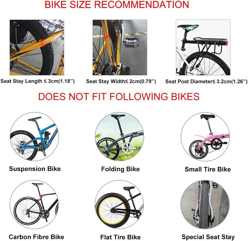 imageROCKBROS Rear Bike Rack Quick Release Bike Cargo Rack Luggage Bike Rack Rear Mountain Bike RackAll black