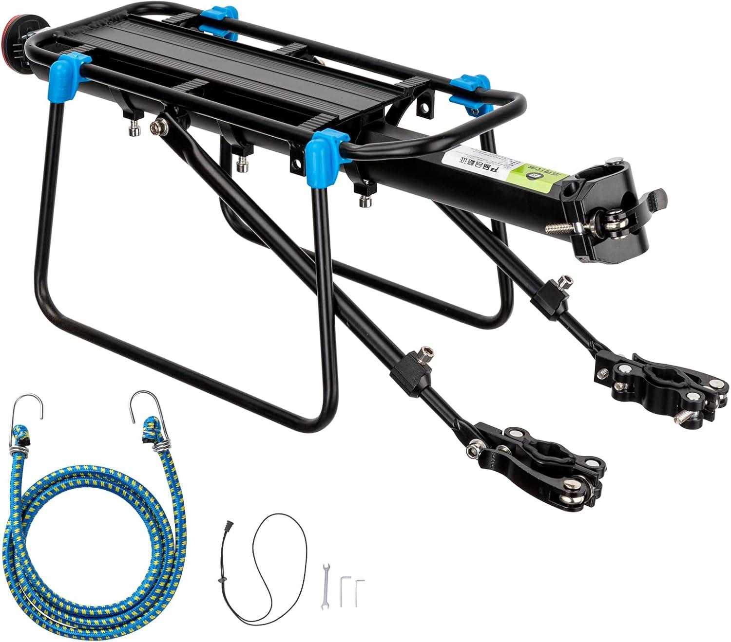 imageROCKBROS Rear Bike Racks Quick Release Bike Cargo Rack Bike Rack for Back of Bike Aluminum Alloy Mountain Bike Rear Rack