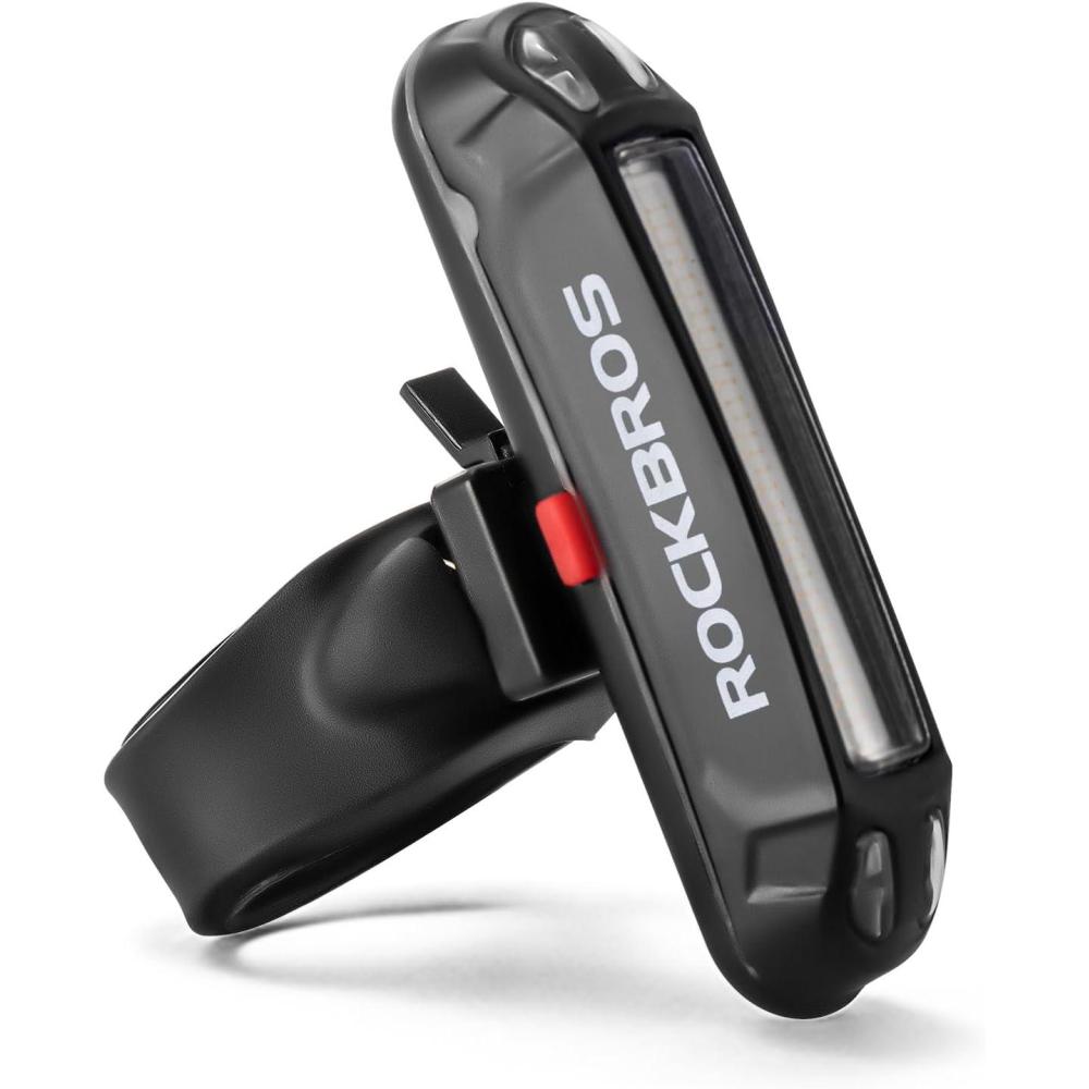 imageROCKBROS Bike Tail Light USB Rechargeable LED Bike Rear Light 6 Modes IPX4 Bike Taillight for Night RidingRed 6 Modes