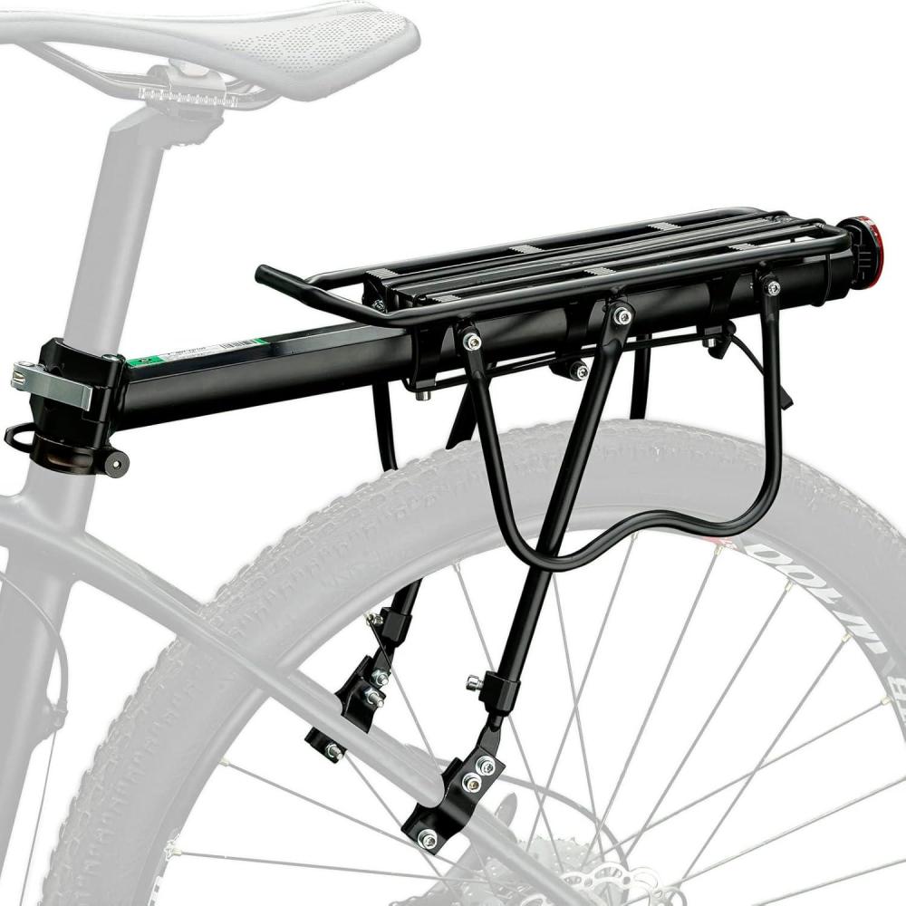 imageROCKBROS Rear Bike Rack Quick Release Bike Cargo Rack Luggage Bike Rack Rear Mountain Bike RackAll black