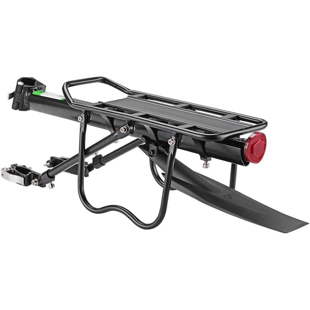 imageROCKBROS Rear Bike Rack Quick Release Bike Cargo Rack Luggage Bike Rack Rear Mountain Bike RackBlack rack with fender