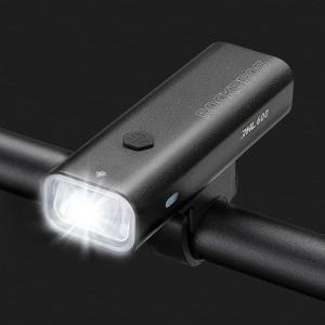ROCKBROS Bike Head Light High Lumens Super Bright Lights 2600mAh High-Capacity Rechargeable Bike Front Light Quick Installation Without Tools,Five Modes,Battery Reminder,IPX6 Waterproof(Matte Black)