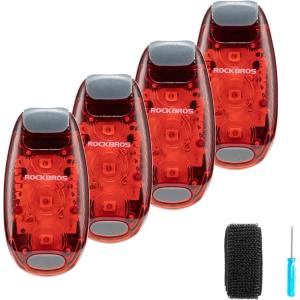 ROCKBROS Small Bike Lights Rear Tail Light 3 Modes Bike Tail Lights Waterproof Safety Bicycle Lights(4 Pack)