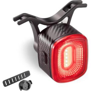 ROCKBROS Smart Bike Tail Light Brake Sensing Bicycle Rear Lights USB Rechargeable IPX6 Waterproof Bright LED Bike Light 260mah Cycling Safety Road BikeTaillight Accessories 4 Modes(Red)