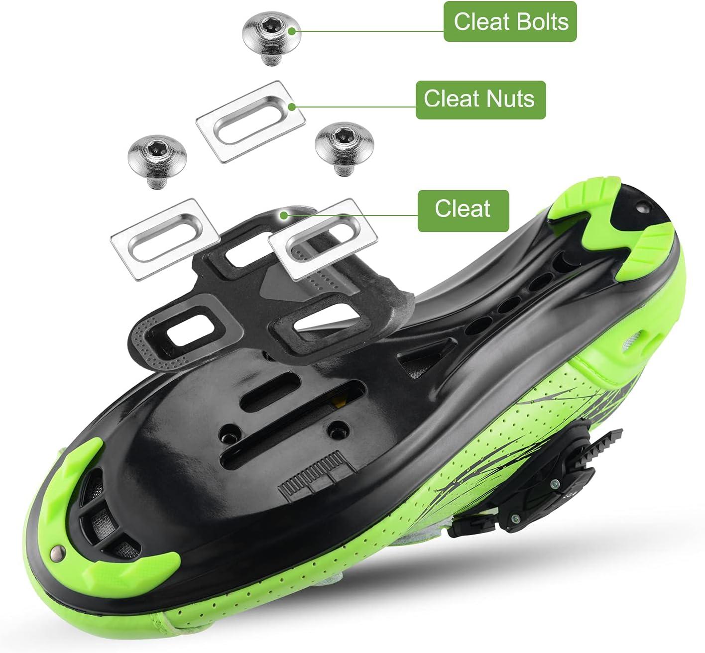 imageROCKBROS Bike Pedals Road Bicycle Pedals Cleats Set Clipless Pedals Compatible with Look KEO StructurePedals