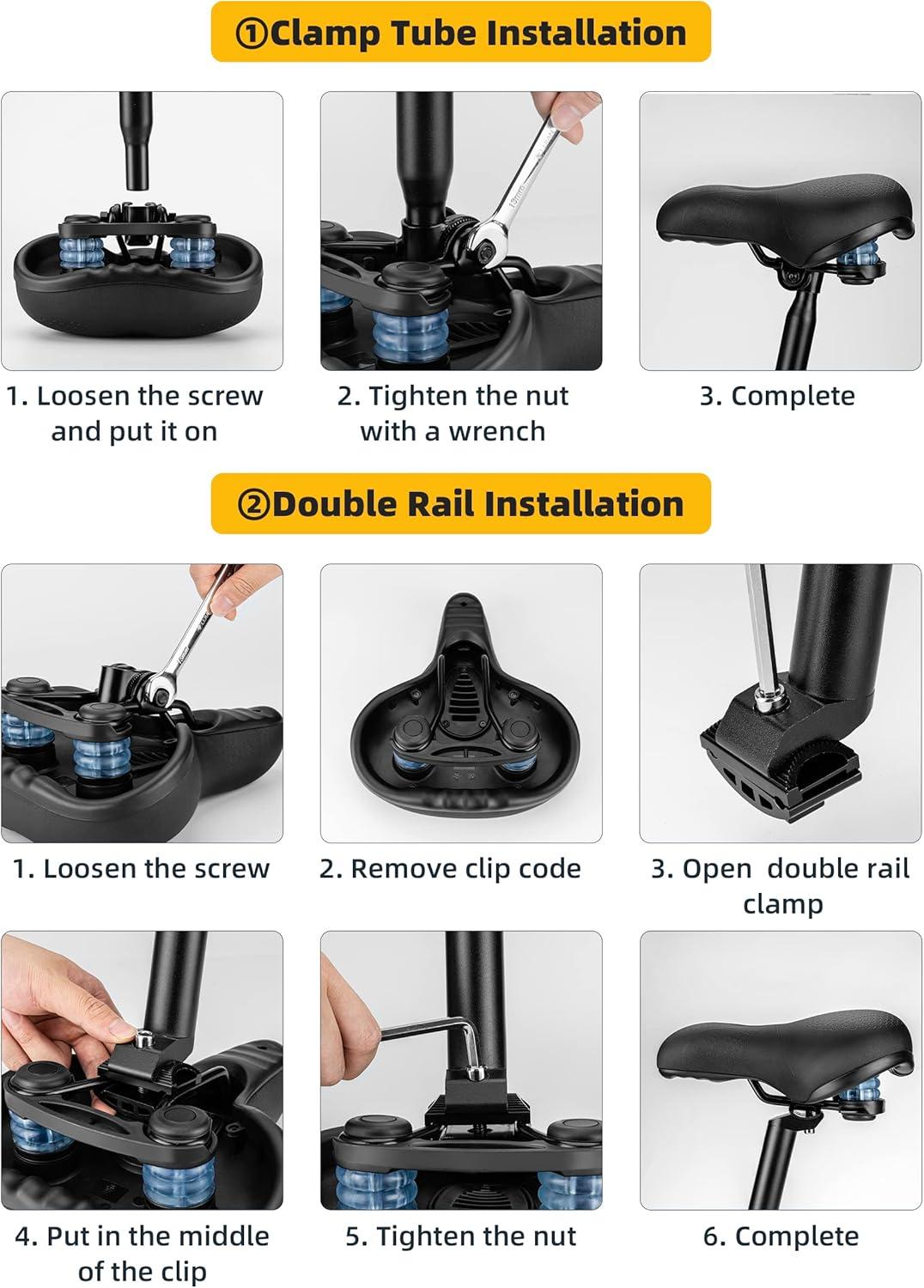 imageROCKBROS Bike Seat Memory Foam Bike Saddle Comfortable Waterproof for City MTB Racing BikesLeisure