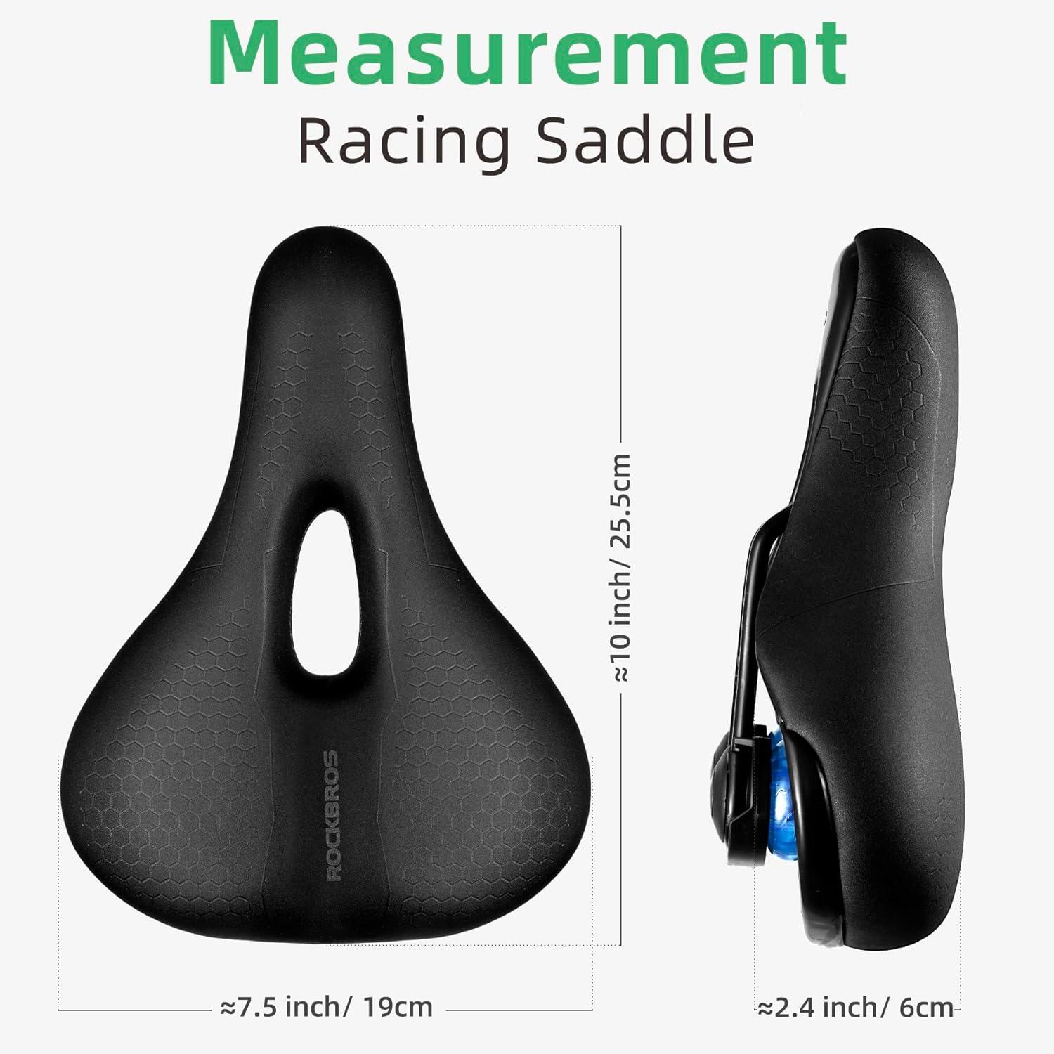 imageROCKBROS Bike Seat Memory Foam Bike Saddle Comfortable Waterproof for City MTB Racing BikesMtb