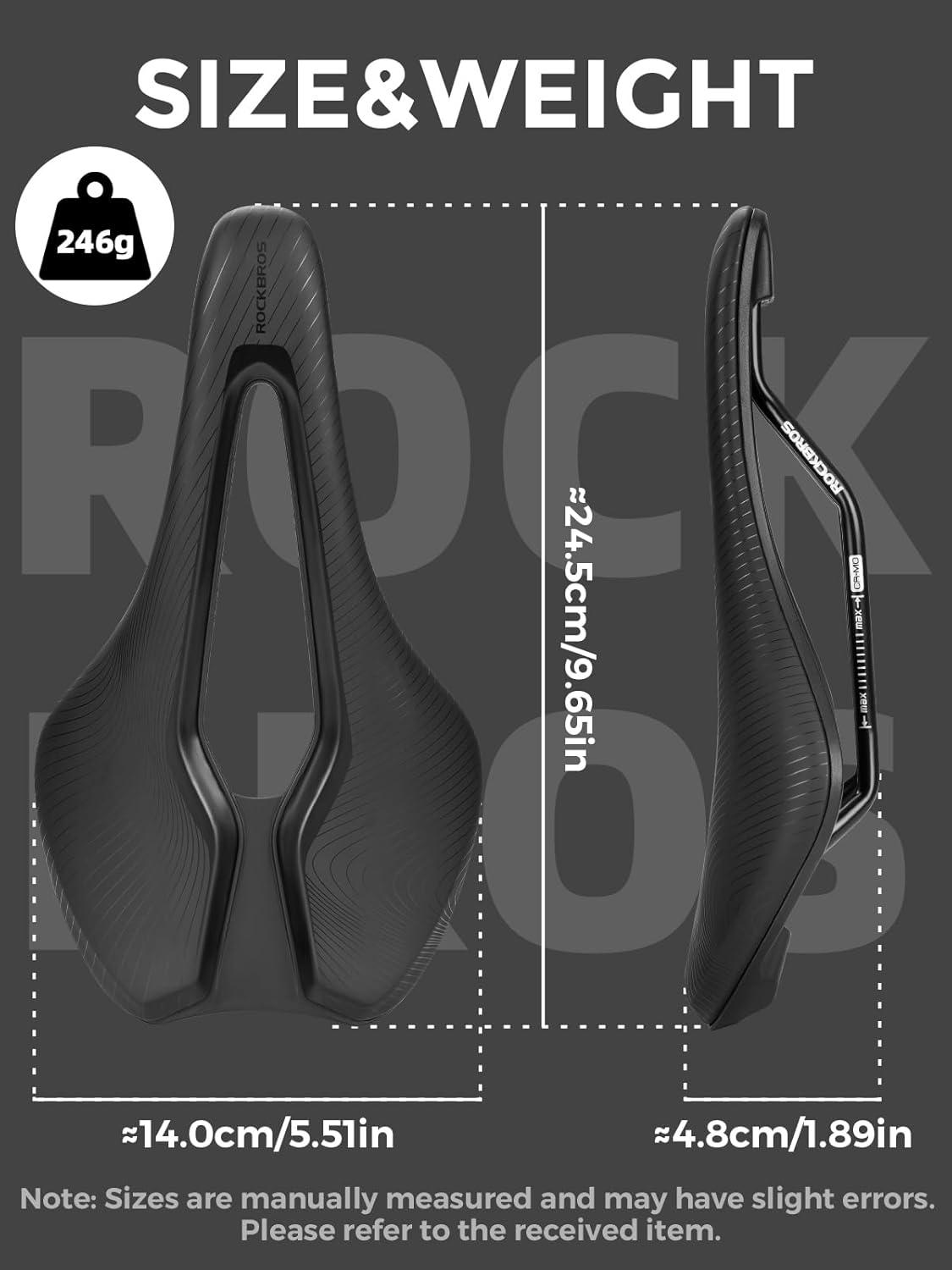 imageROCKBROS Bike Seat for Men Women Road Bike Saddle Breathable amp ergon Saddle for MTB Road TrekkingampFolding Waterproof Bicycle Seat
