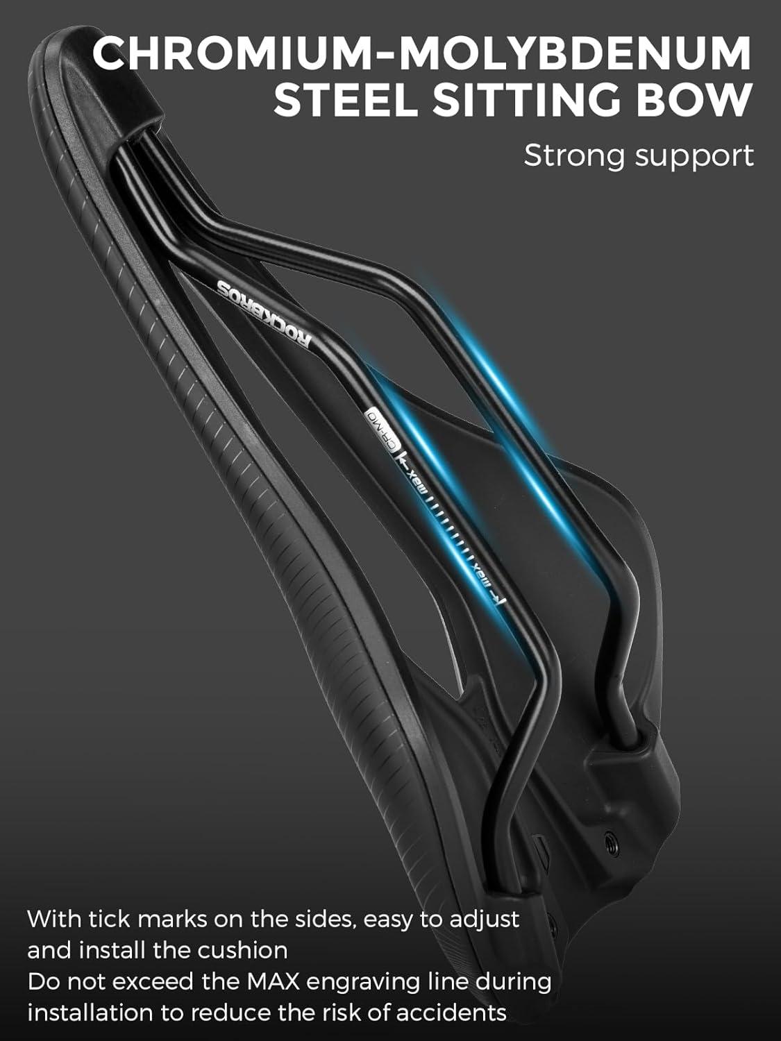 imageROCKBROS Bike Seat for Men Women Road Bike Saddle Breathable amp ergon Saddle for MTB Road TrekkingampFolding Waterproof Bicycle Seat