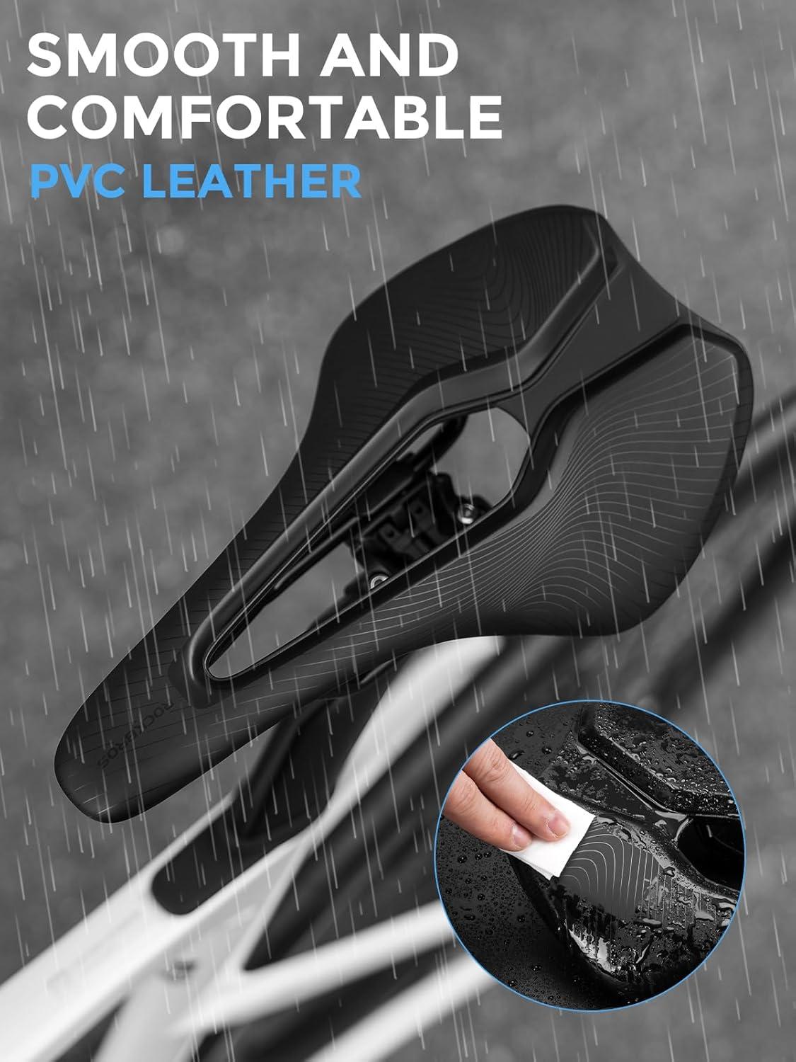 imageROCKBROS Bike Seat for Men Women Road Bike Saddle Breathable amp ergon Saddle for MTB Road TrekkingampFolding Waterproof Bicycle Seat
