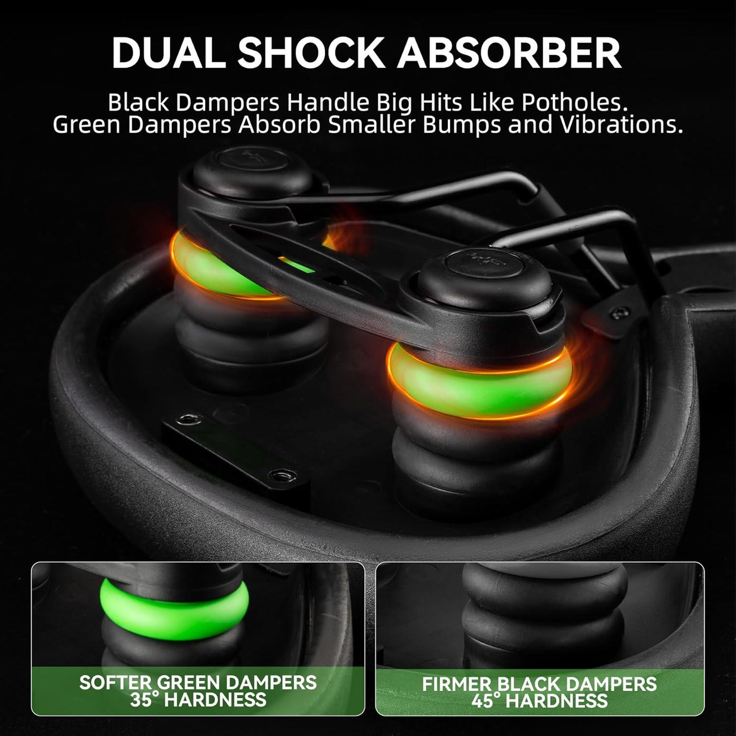 imageROCKBROS Comfortable Bike Seat Cushion Dual Shock Absorber Bike Saddle Waterproof Wide Soft Bicycle Seat for Mountain Road Bike Accessories for Men WomenStyle 1