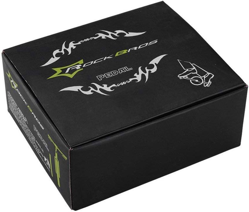 imageROCKBROS MTB Pedals Mountain Bike Pedals Lightweight Nylon Fiber Bicycle Platform Pedals for BMX MTB 916Green