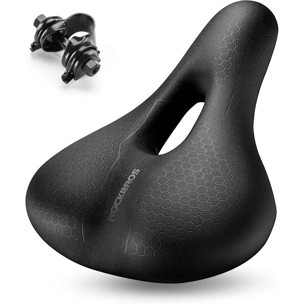 imageROCKBROS Bike Seat Memory Foam Bike Saddle Comfortable Waterproof for City MTB Racing BikesMtb