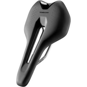 ROCKBROS Bike Seat, Comfortable Bike Seat Cushion for Men Women，Lightweight Adjustable Bicycle Seat with Ventilation & Shock-Absorbing, Waterproof Bike Saddle for Road/Indoor Bikes(Black)