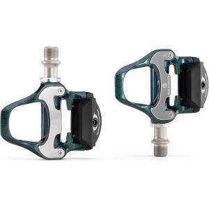 ROCKBROS Road Bike Pedals Lightweight Clipless Bicycle Pedals with Cleats Set Compatible with SPD-SL System(Green-alloy body)