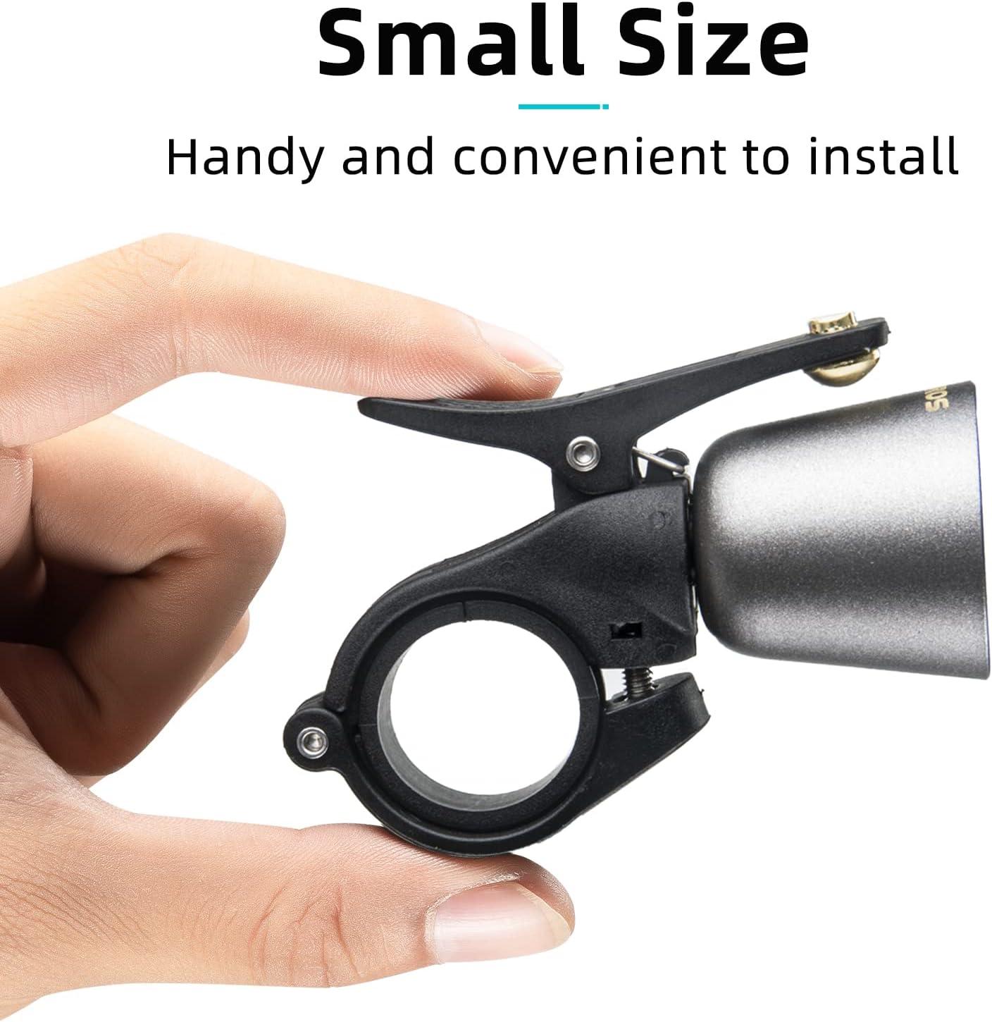 imageROCKBROS Bike Bell Classic Bicycle Bell Mountain Bike Bells for Adults with Loud Sound and Fit for 087125in222318mm Bicycle HandlebarsTitanium