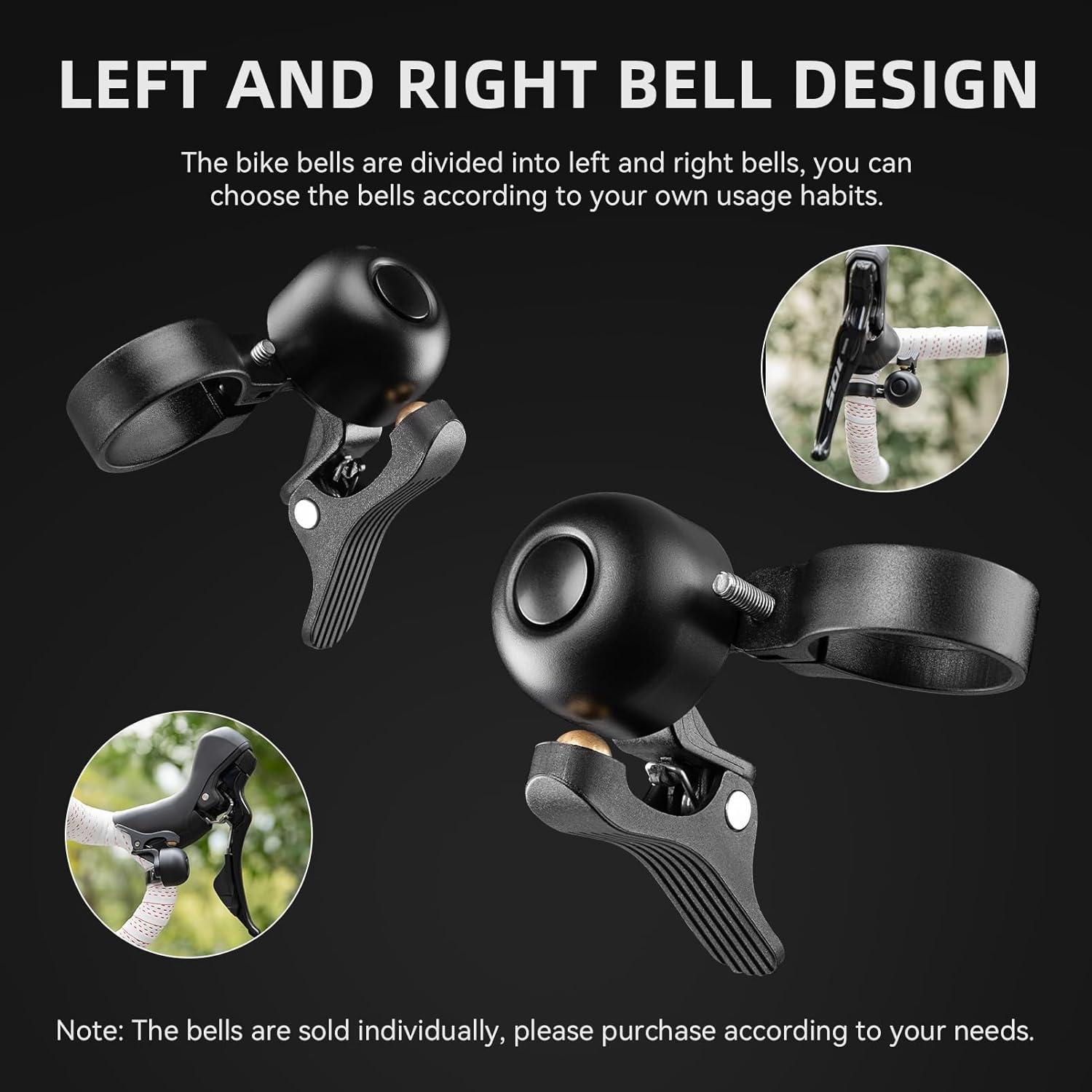 imageROCKBROS Bike Bell Classic Bicycle Bell Road Bike Bells for Adults with Loud Sound and Fit for 106118in2730mm Bicycle HandlebarsRight