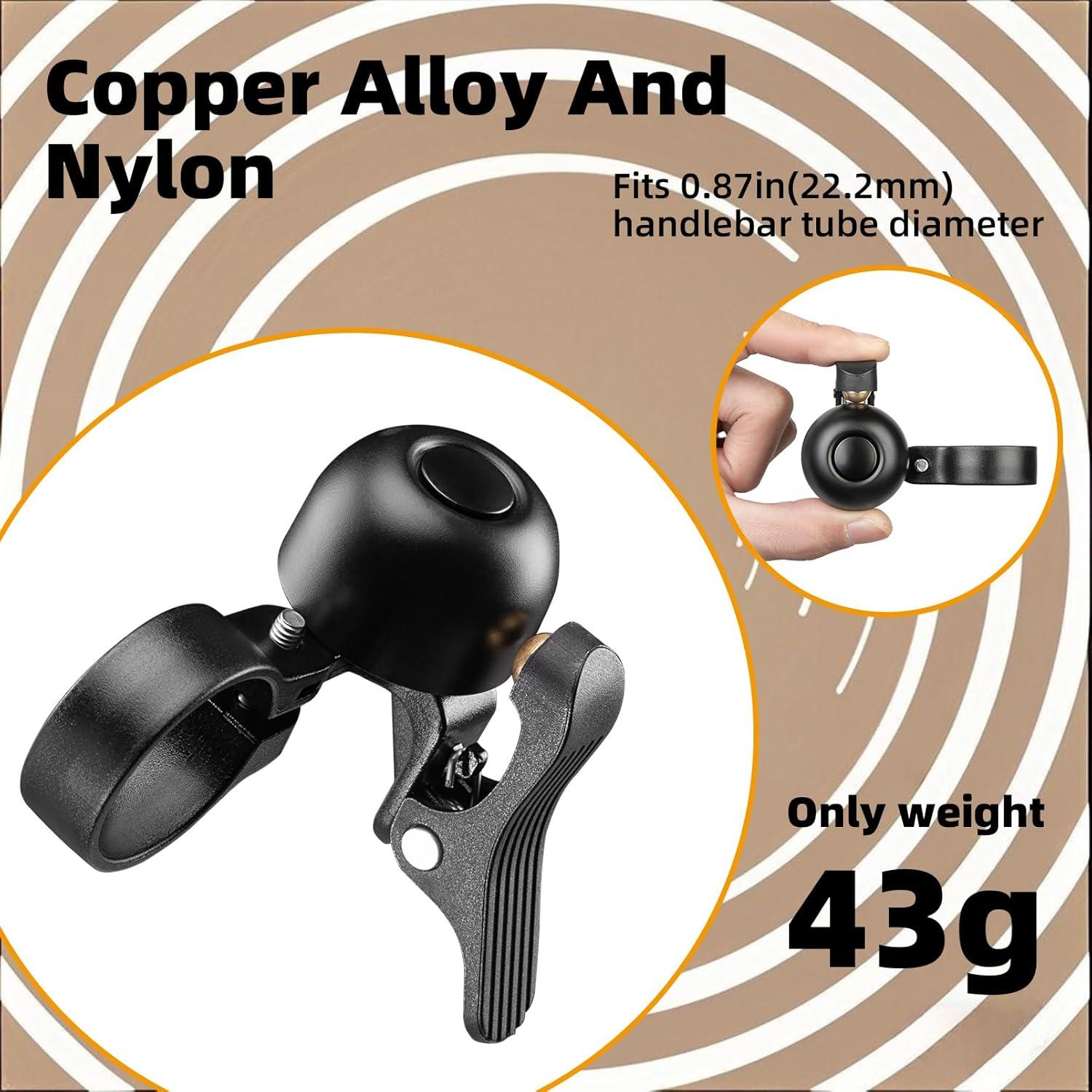 imageROCKBROS Bike Bell Classic Bicycle Bell Road Bike Bells for Adults with Loud Sound and Fit for 106118in2730mm Bicycle HandlebarsRight