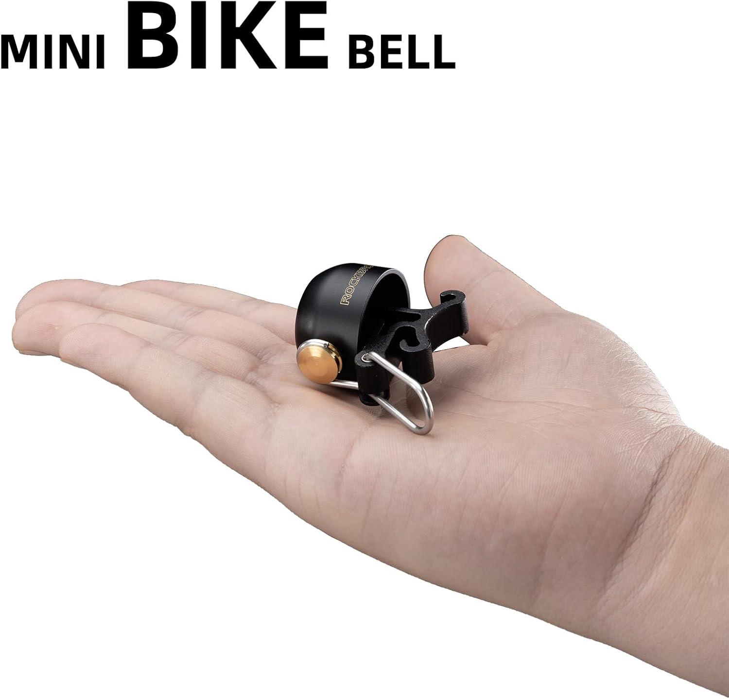 imageROCKBROS Bike Bell Classic Bicycle BellLoud Sound 100dB Bike Bells for Adults Kids Fit for 087134in Bicycle HandlebarsRoad Mountain Bike AccessoriesBlack