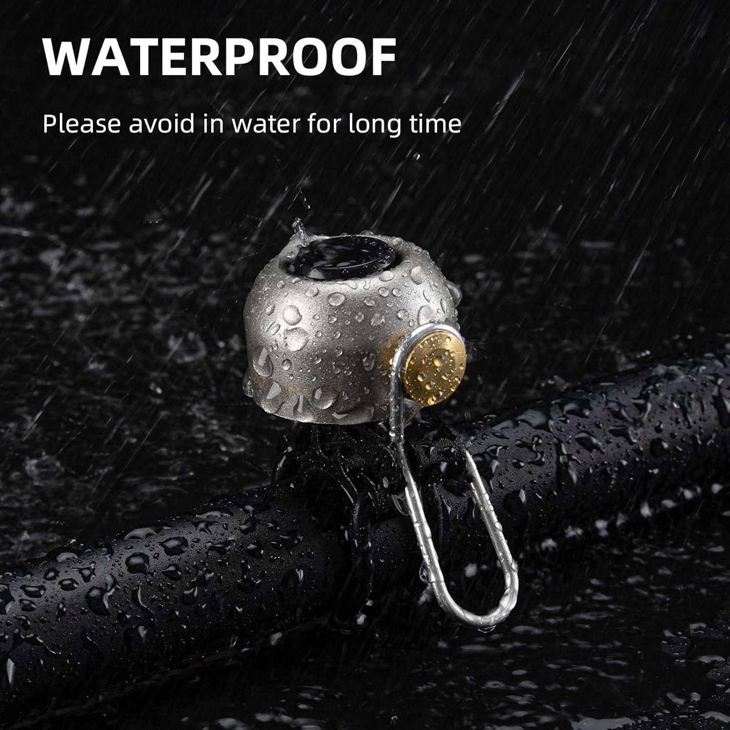 imageROCKBROS Bike Bell Classic Bicycle BellLoud Sound 100dB Bike Bells for Adults Kids Fit for 087134in Bicycle HandlebarsRoad Mountain Bike AccessoriesTitanium