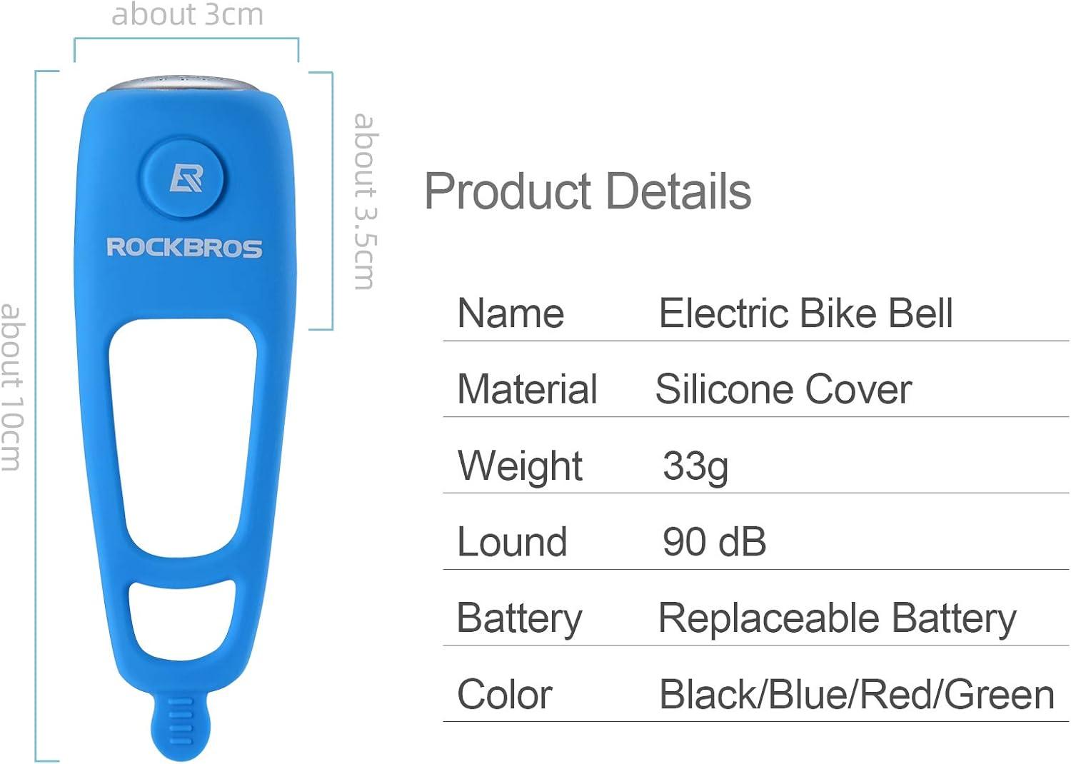 imageROCKBROS Electra Bike Bell Electric Cycling Bells Horn Bicycle Horns WaterResistant Bike BellsGreen