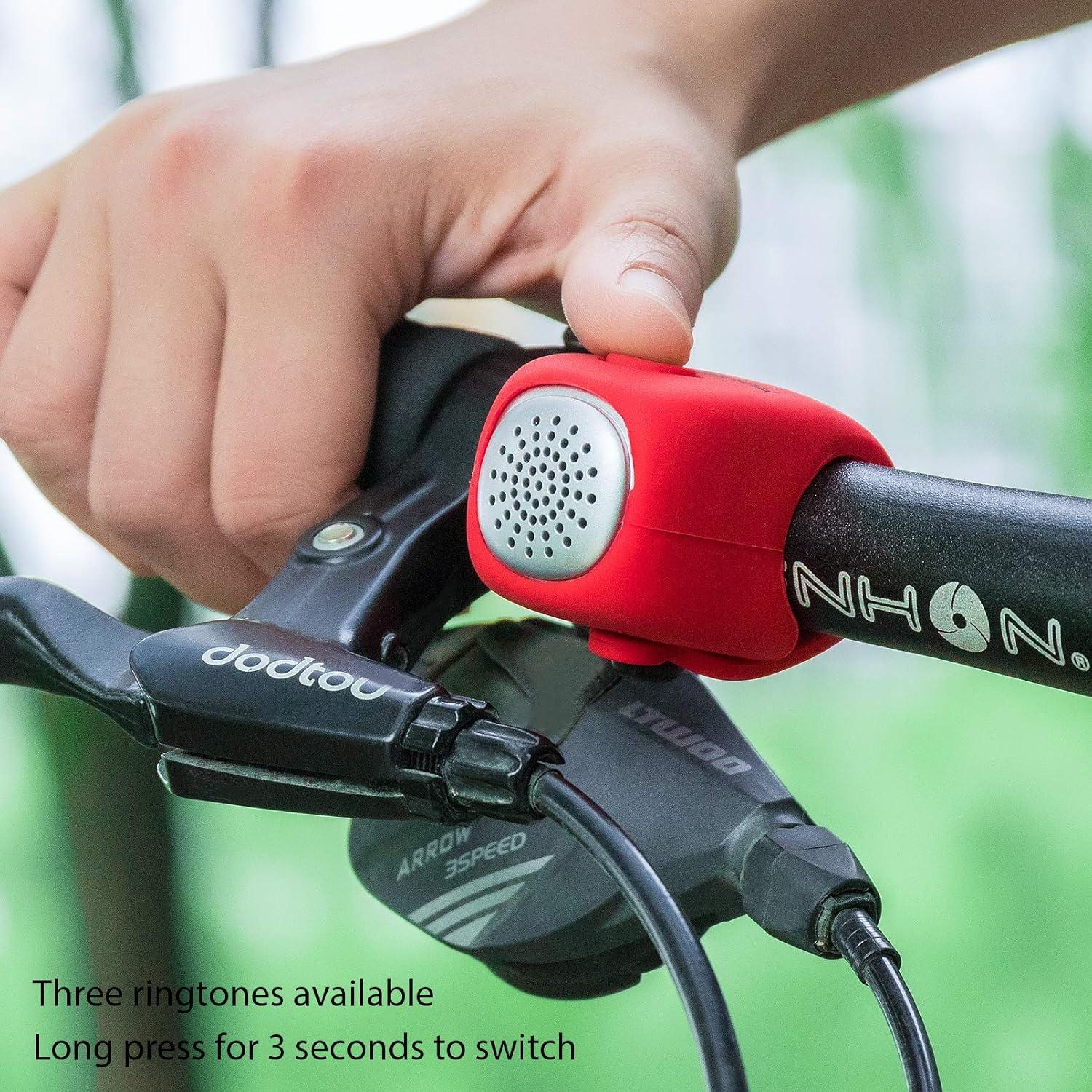 imageROCKBROS Electra Bike Bell Electric Cycling Bells Horn Bicycle Horns WaterResistant Bike BellsGreen