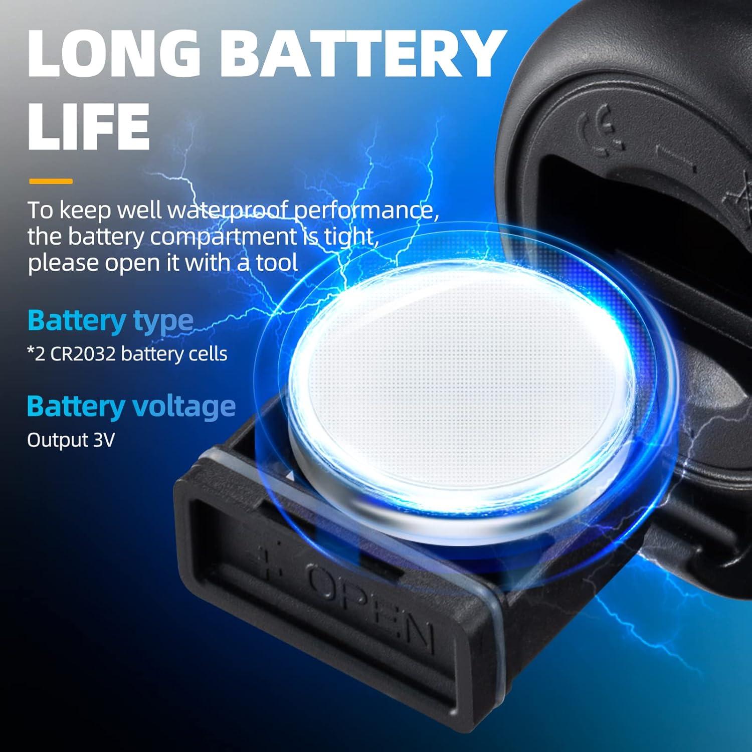 imageROCKBROS Electric Bike Horn 120dB Adults Kids Bike Horn Alarm IPX4 Waterproof Electronic Bicycle Horns for Handlebars Ebike Scooter HornBlue
