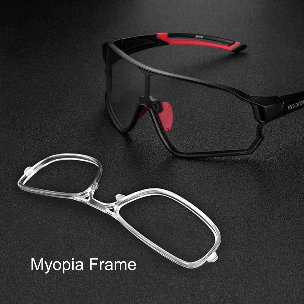 imageROCKBROS Photochromic Sunglasses for Men Cycling Sunglasses Sports Bike GlassesGrey