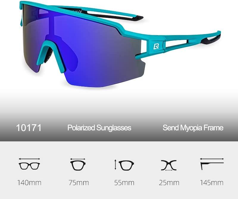 imageROCKBROS Polarized Sunglasses for Men Women UV Protection Cycling Sunglasses Sport GlassesBlue
