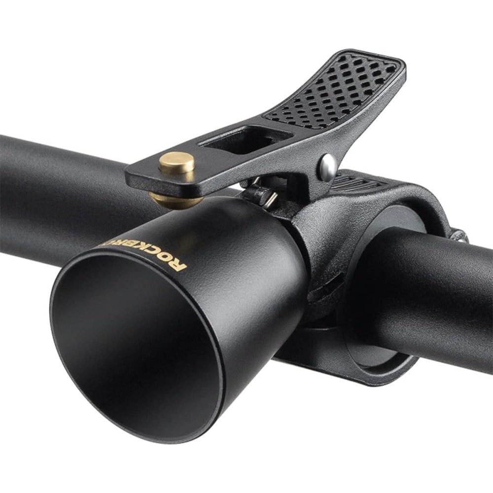 imageROCKBROS Bike Bell Classic Bicycle Bell Mountain Bike Bells for Adults with Loud Sound and Fit for 087125in222318mm Bicycle HandlebarsBlack