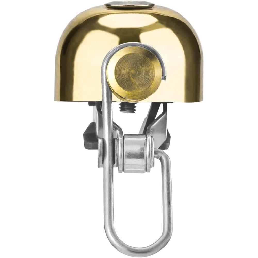 imageROCKBROS Bike Bell Classic Bicycle Bell for Bike Ring Bell with Loud Sound Bells for Road Mountain Bike Handlebars AdultsGolden