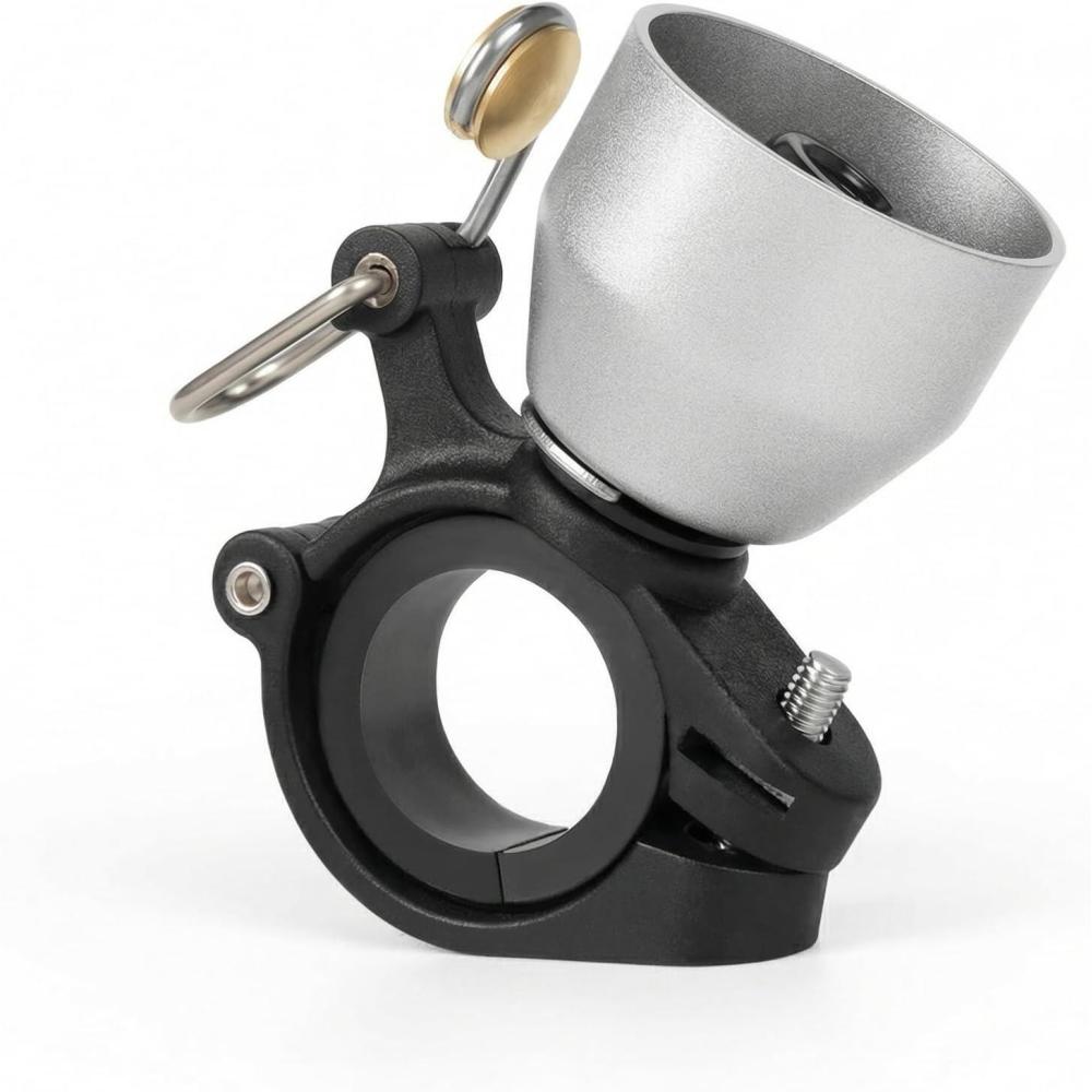 imageROCKBROS Classic Bike Bell Bicycle Bell for Road amp Mountain Bikes with Loud Sound and Fit for 087125in22318mm Bicycle Handlebars for Adults KidsSilver