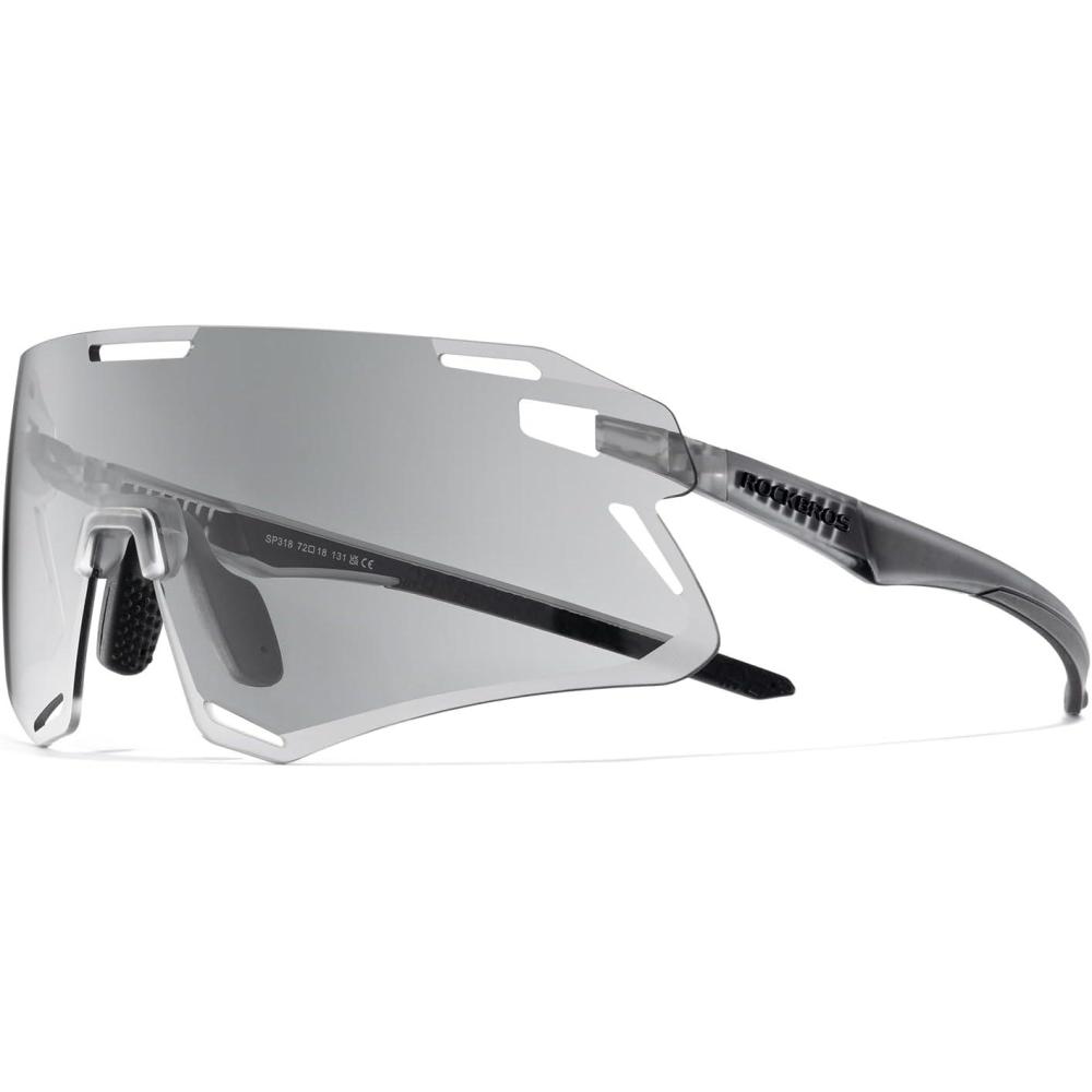 imageROCKBROS Photochromic Cycling Sunglasses Bike Glasses for Men Women Sports Sunglasses UV ProtectionGrey