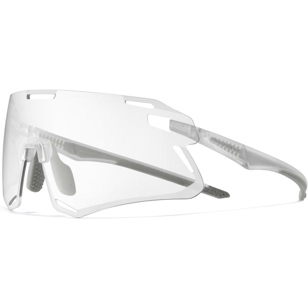 imageROCKBROS Photochromic Cycling Sunglasses Bike Glasses for Men Women Sports Sunglasses UV ProtectionTransparent