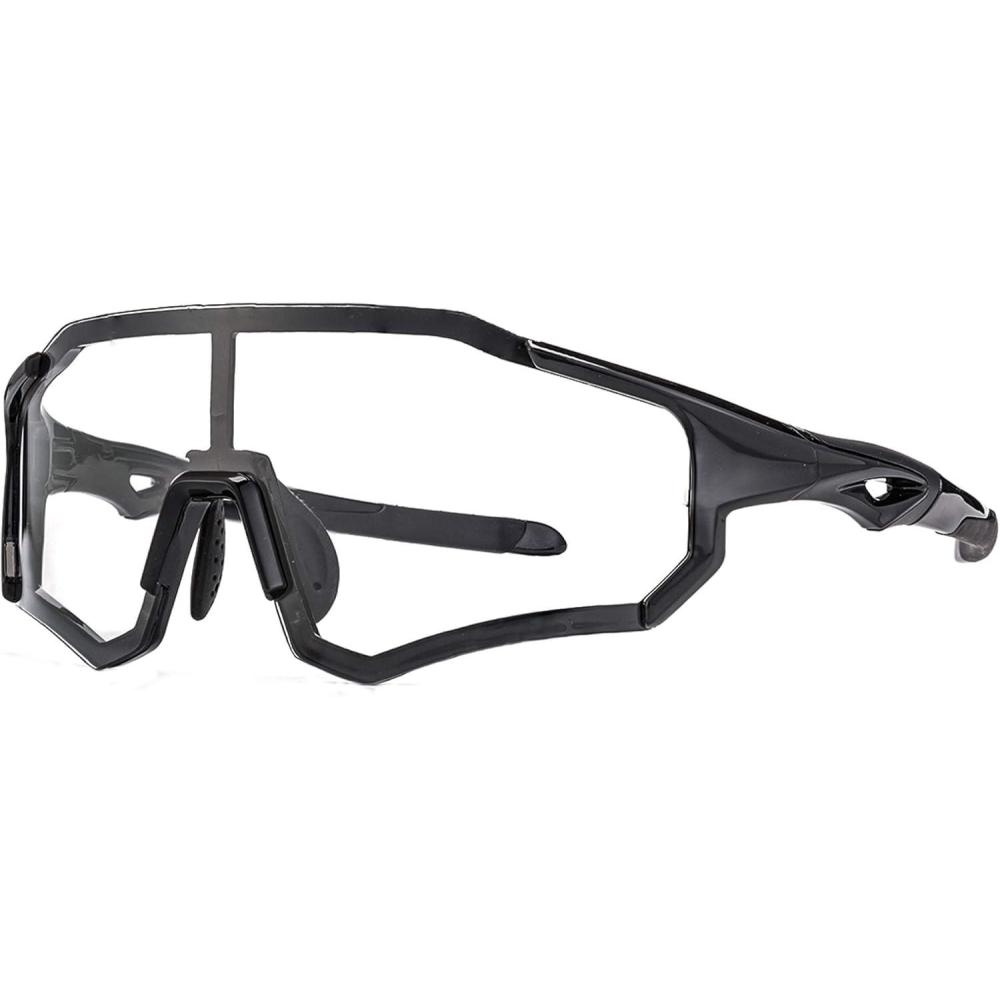 imageROCKBROS Photochromic Sunglasses for Men Women Sports Cycling Glasses UV Protection Windproof Bike Glasses for RunningBlack2