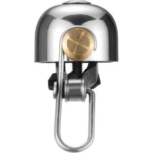 ROCKBROS Bike Bell Classic Bicycle Bell for Bike Ring Bell with Loud Sound Bells for Road Mountain Bike Handlebars Adults(Bright Silver)