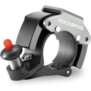 ROCKBROS Bike Bells Hidden MTB Bells Bicycle Bells for 22.2mm Handlebars, More Than 100dB, Clear & Long Sound Ringer, Mountain Bike, Scooter, Youth Bike(Gray-1)