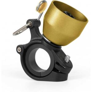ROCKBROS Classic Bike Bell, Bicycle Bell for Road & Mountain Bikes, with Loud Sound and Fit for 0.87-1.25in/22-31.8mm Bicycle Handlebars for Adults Kids(Gold)