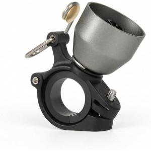 ROCKBROS Classic Bike Bell, Bicycle Bell for Road & Mountain Bikes, with Loud Sound and Fit for 0.87-1.25in/22-31.8mm Bicycle Handlebars for Adults Kids(Titanium)