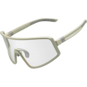 ROCKBROS Photochromic Cycling Glasses for Men Women Sports Glasses UV Protection(Off White/Clear)