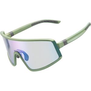 ROCKBROS Photochromic Cycling Glasses for Men Women Sports Glasses UV Protection(Sky Green/Clear)