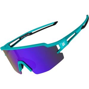 ROCKBROS Polarized Sunglasses for Men Women UV Protection Cycling Sunglasses Sport Glasses(Blue)