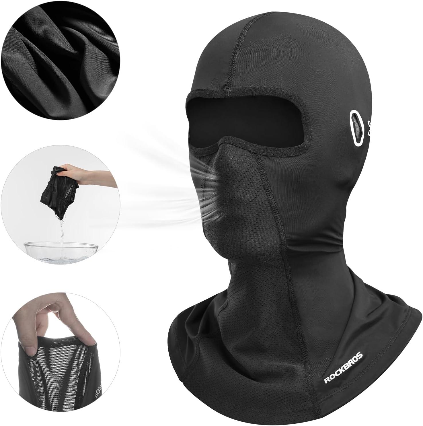 imageROCKBROS Cooling Neck Gaiter Ice Silk UV Protection BalaclavaGrey 4