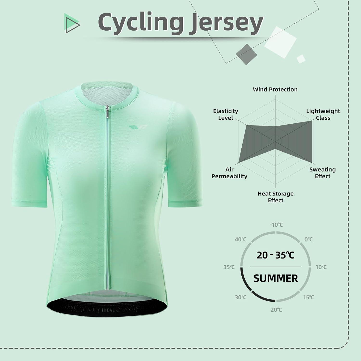 imageROCKBROS Cycling Jersey Women Breathable Bike Jersey Cycling Clothing Women Cycling TopsWhite
