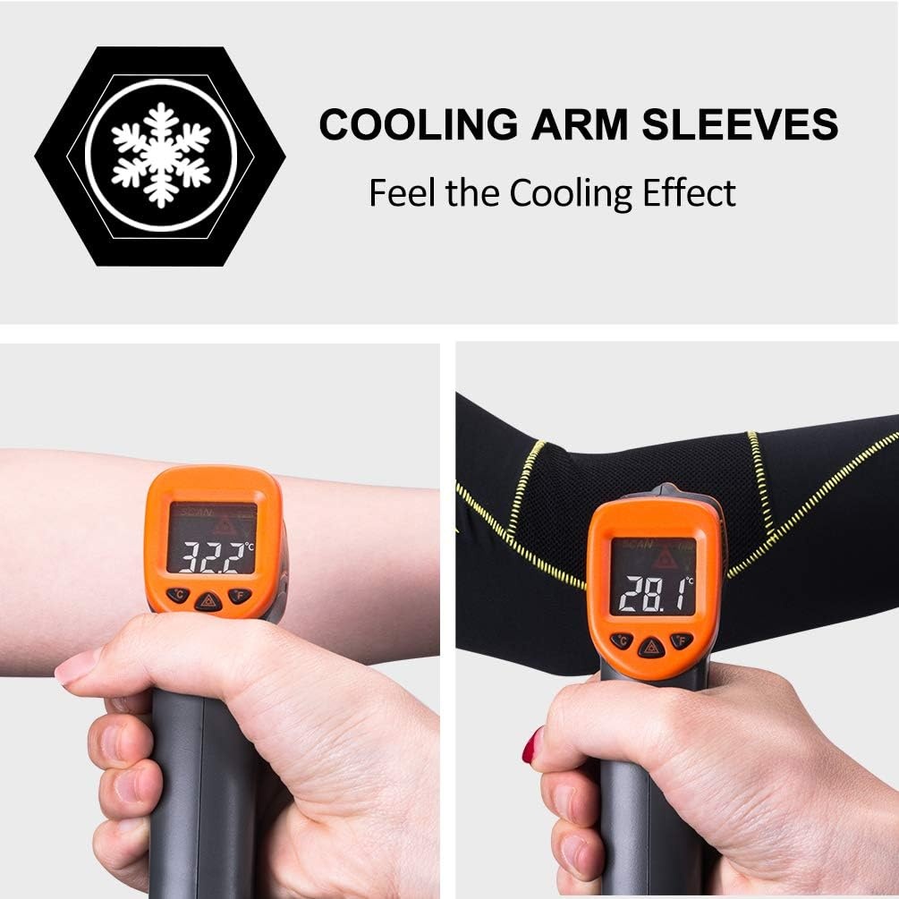 imageROCKBROS Sun Protection Arm Sleeves Cooling Running Golf Fishing Cycling Arm SleevesBlack3